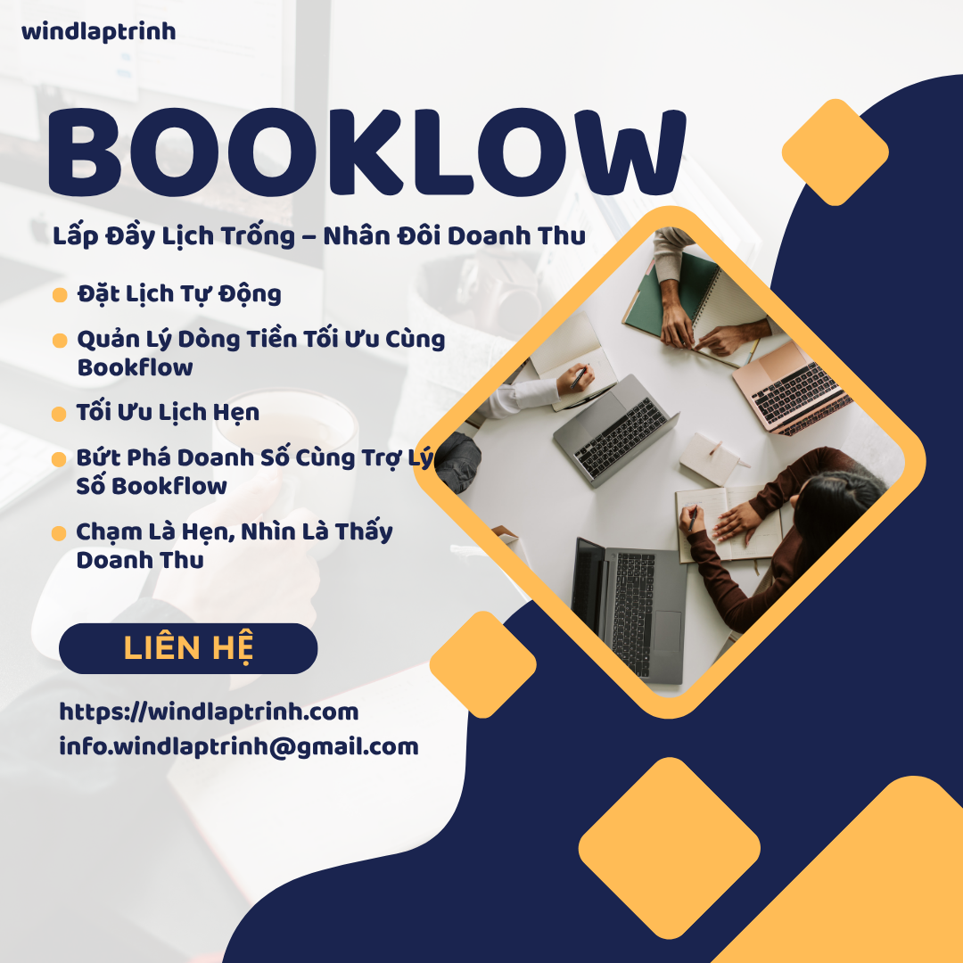 Bookflow: Giải Pháp Đặt Lịch Thông Minh Kèm Quản Lý Doanh Thu Tinh Gọn Cho Doanh Nghiệp Dịch Vụ
